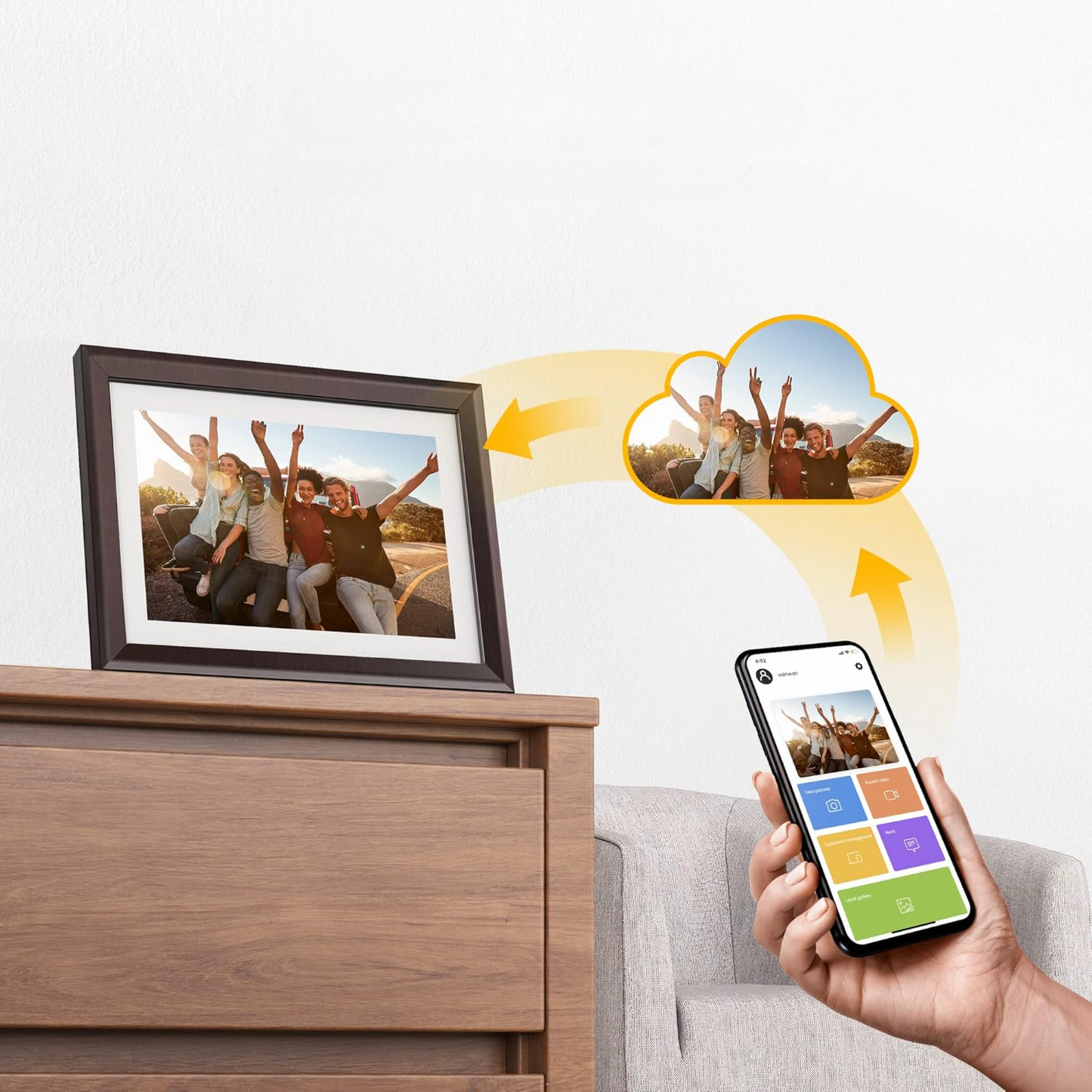 SnapView™ — digital photo frame